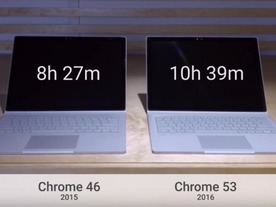 グーグル、「Chrome」の電力効率を示す動画を公開--「Edge」への当てつけか