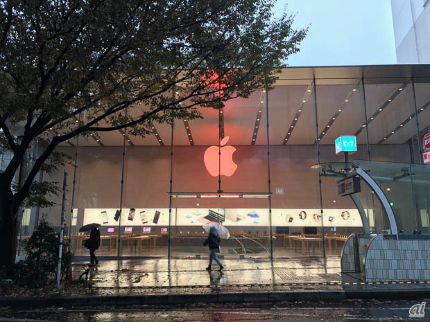 　Apple Store表参道の様子。