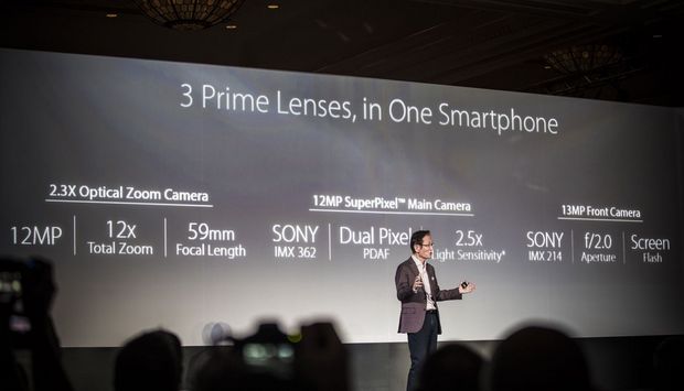 　ZenFone 3 Zoomは3つの単焦点レンズなど、優れた写真撮影機能をいくつか備えている。