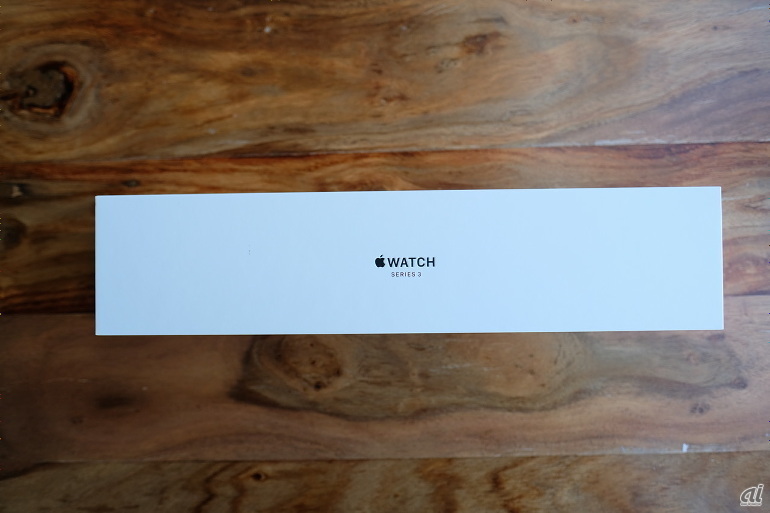 「Apple Watch Series 3」アルミニウムモデルのパッケージ