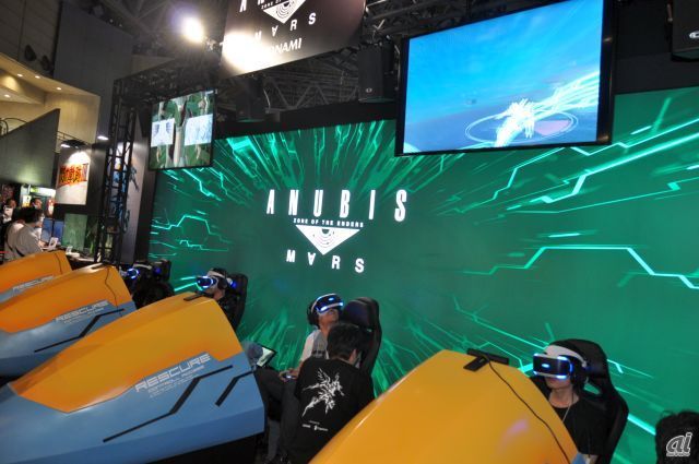 　「ANUBIS ZONE OF THE ENDERS:Ｍ∀ＲＳ」では、PS VRでVRコンテンツを体験することができる。