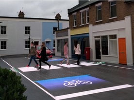 歩行者に合わせて横断歩道を表示する道路「Starling Crossing」--ロンドンで実験中