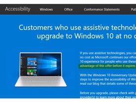 「Windows 10」、障がい者支援技術ユーザーへの無償アップグレードが終了へ