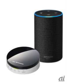 左：「LeoRemocon」、右：「Amazon Echo」