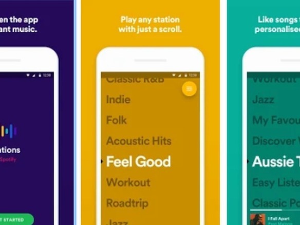 Spotify、気軽に音楽を聴ける新アプリ「Stations」を試験的に公開