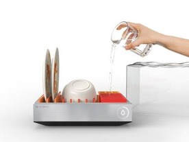 どこにでも置ける配管不要なスマホ連携の食洗機「Tetra」--美しいFrog Design