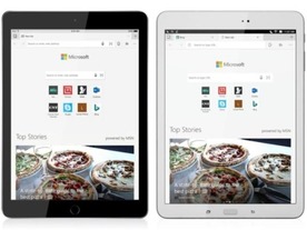 「Edge」ブラウザ、「iPad」と「Android」タブレットに対応