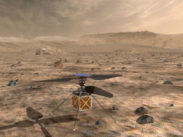 NASA、火星にヘリコプター型の探査機を送り込む計画--2020年7月打ち上げ