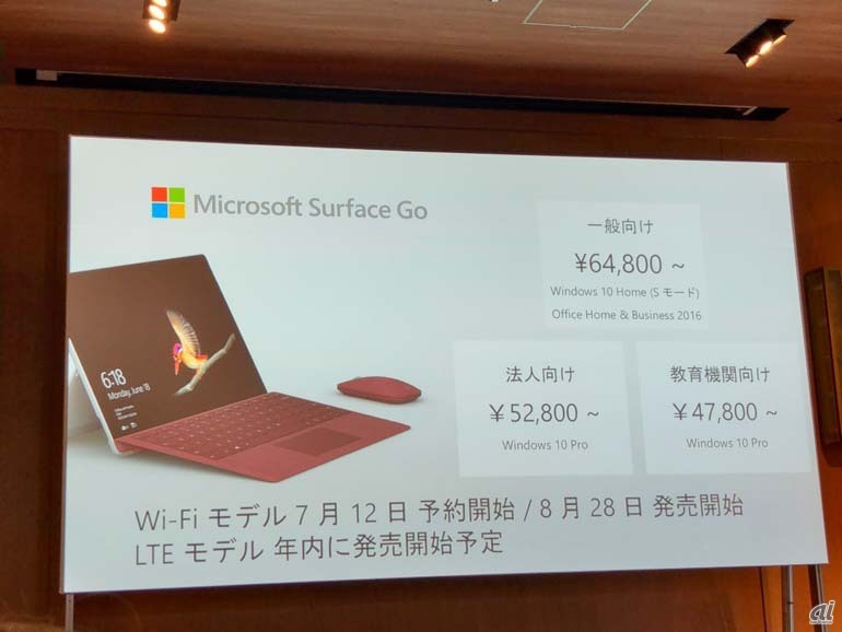 Surface Goの価格