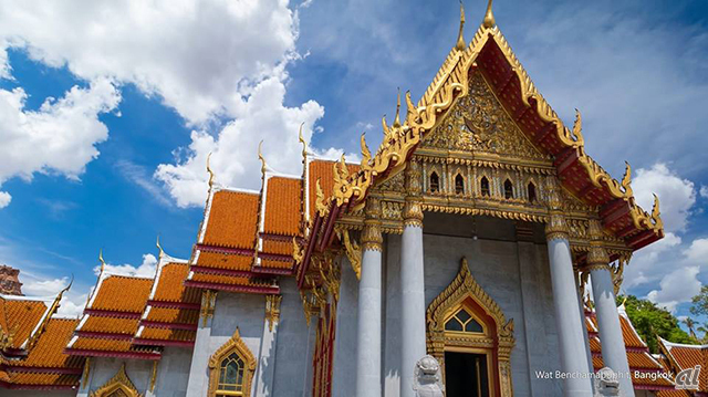 8Kで撮影されたバンコクの寺院である「ワット・ベンチャマボピット」

