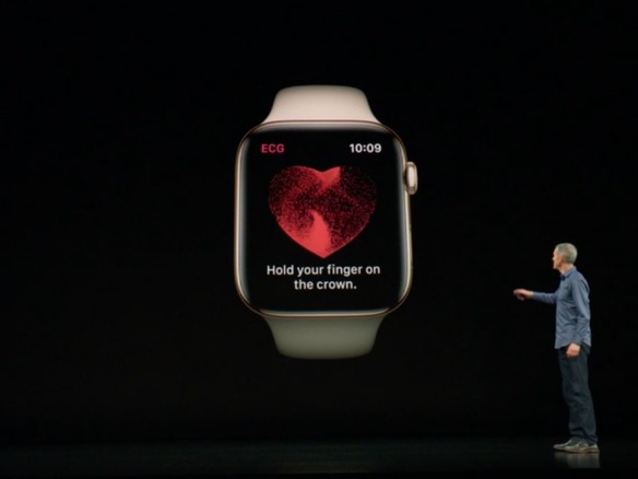 健康管理機能が強化された「Apple Watch Series 4」--心電図の記録が可能に
