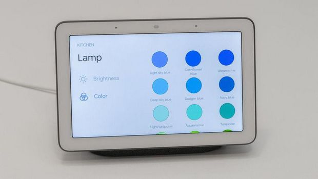 　新しい「Google Home Hub」により、家庭内のさまざまな電気製品を集中制御できる。