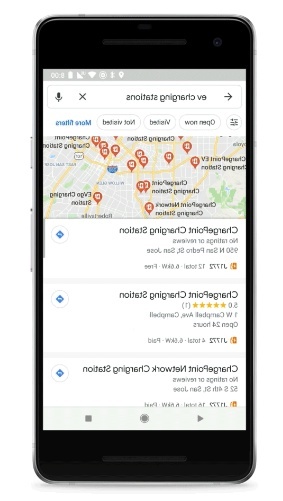 GoogleマップでEV充電スタンドの詳細情報を提供（出典：Google）