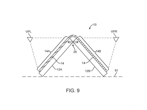 折りたたみ式「iPhone」を示唆する図面、アップルの特許文書に追加