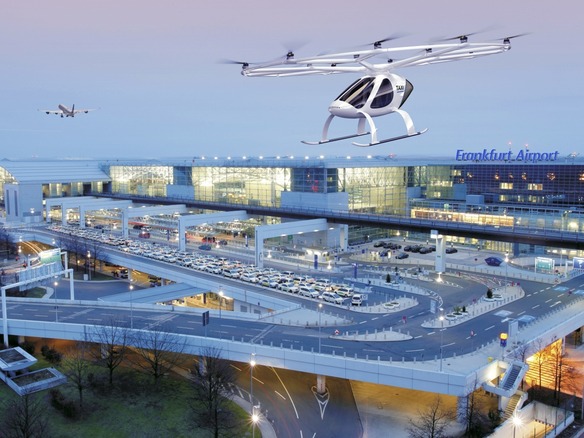 Volocopter、空港で“空中タクシー”サービス提供を検討--周辺の交通機関と結ぶ