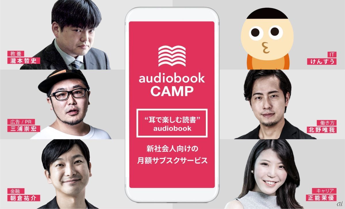 「audiobook CAMP」6人のセレクター