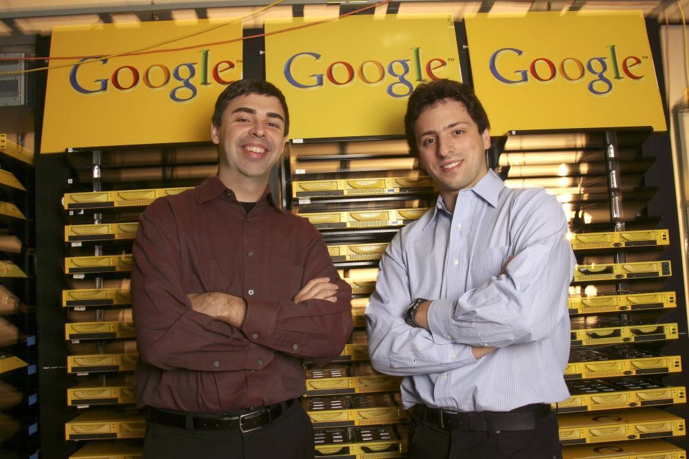 Larry Page氏（写真左）とSergey Brin氏