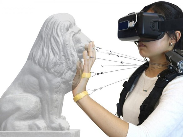 VRで触覚を伝えるワイヤー式デバイス、カーネギーメロン大学が開発