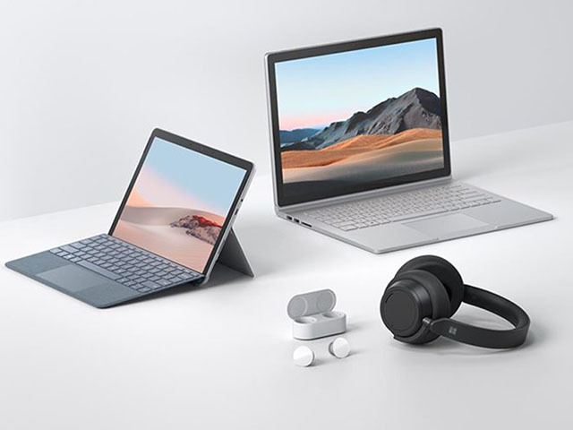 Surfaceブランドのアクセサリーとして、ヘッドホンの「Surface Headphones 2」、イヤフォンの「Surface Earbuds」を用意