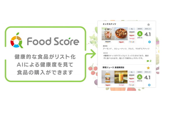 食品バーコードや原材料スキャンで「健康度」示す--シグナルトーク「FoodScore」