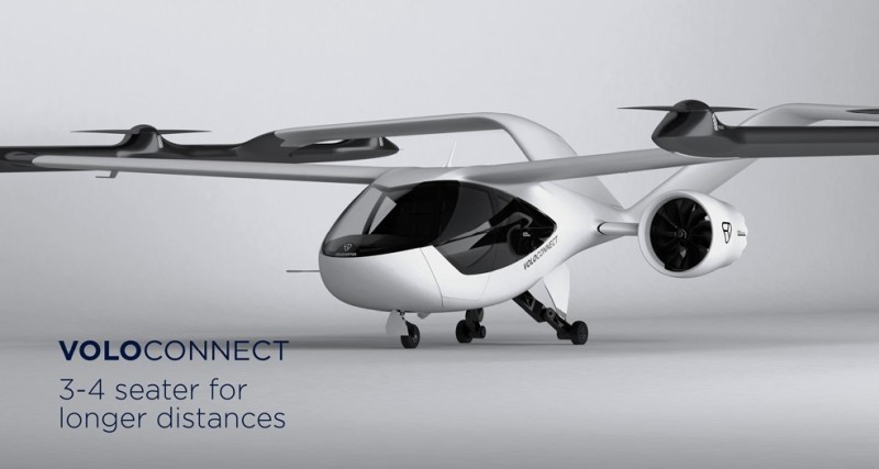 4人乗り新型機体のVoloConnect（出典：Volocopter）