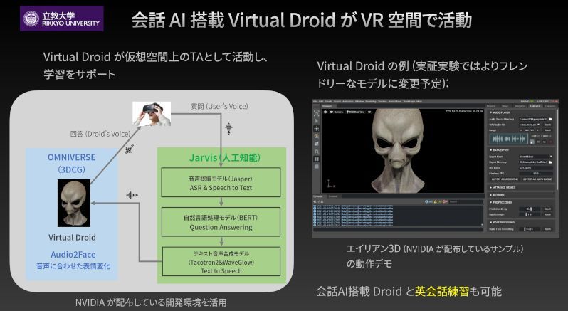 Virtual Droidの現在のモデルはがい骨だが、実際にはもう少しフレンドリーなモデルを用意する予定
