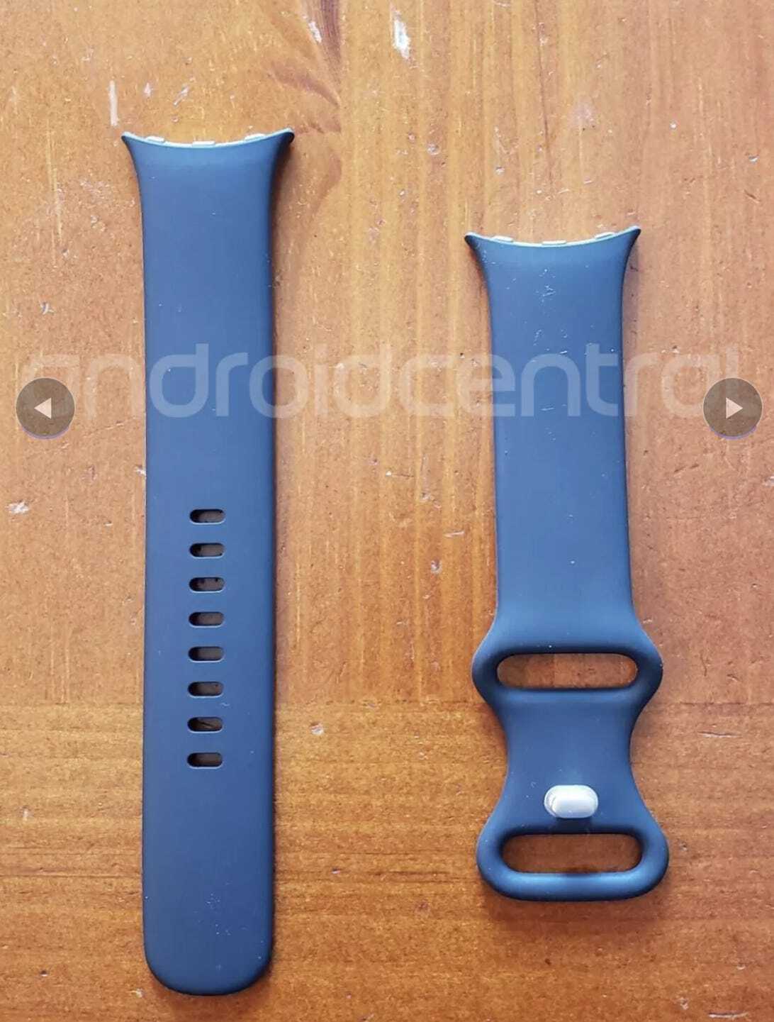 The leaked straps in blue.