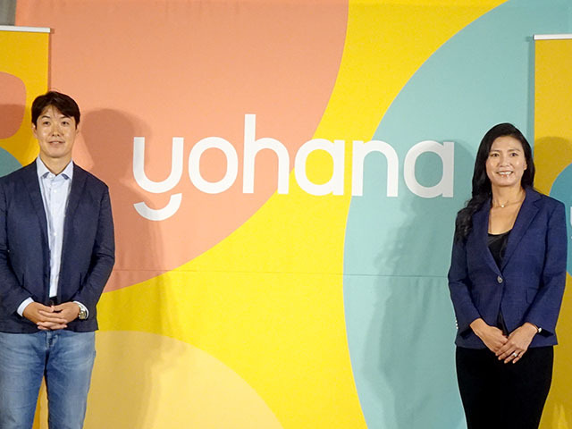 Yorkie Matsuoka, Managing Director of Panasonic Holdings, Head Office of Living Solutions, Director of Yohana, CEO of Yohana LLC (right) and Daiho Fujita, Yohana LLC Japan Product Trade (left)
