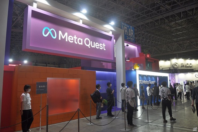 　VRゴーグル「Meta Quest 2」を展開するMetaが、「Meta Questブース」を初出展。