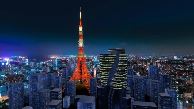 東京タワーを中心とするメタバース（出典：メタバースジャパン）