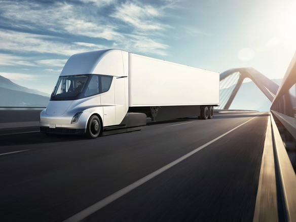電動トラック「Tesla Semi」、航続距離800kmを達成--37トン積載で