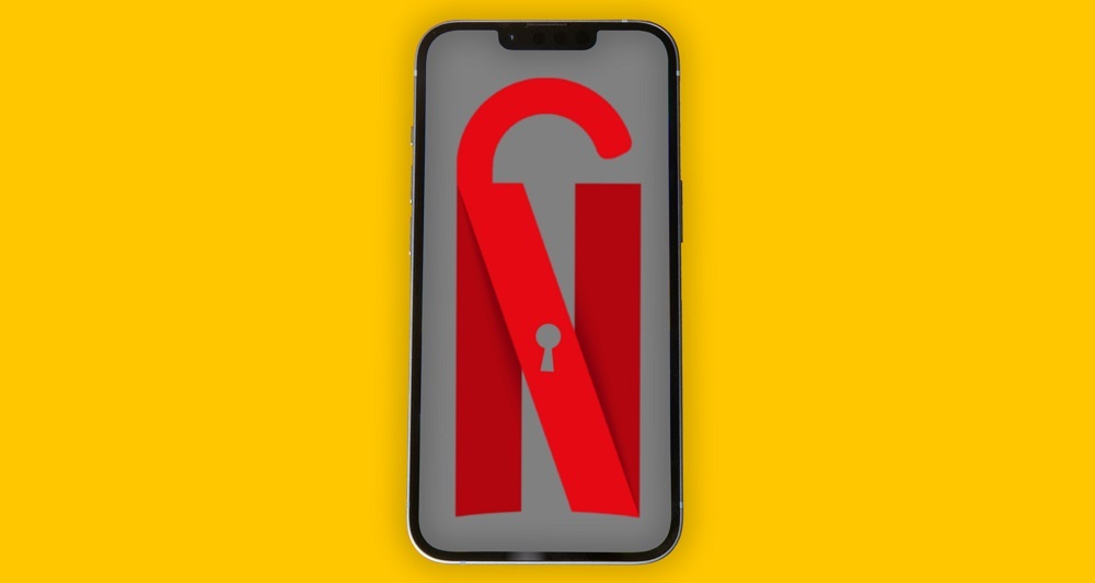 鍵付きのNetflixのロゴ