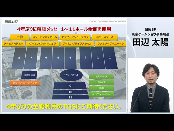 CESA、東京ゲームショウ2023の概要を公開--4年ぶりに幕張メッセ全館利用での開催へ