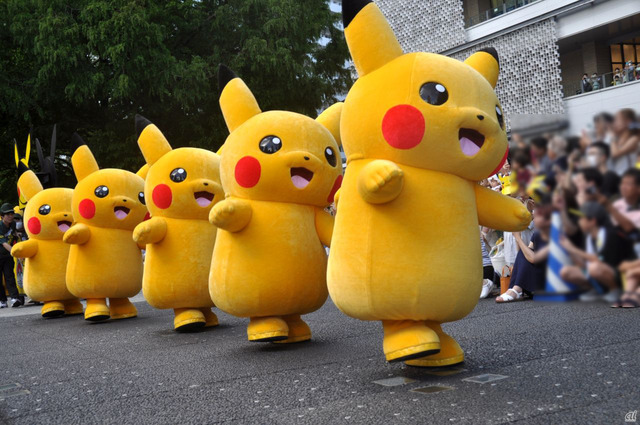 　ピカチュウたちが行進する「Pikachu Gathering!!」。これまでも「ピカチュウ大量発生チュウ！」などのイベントで行われてきたものが、パワーアップして登場。