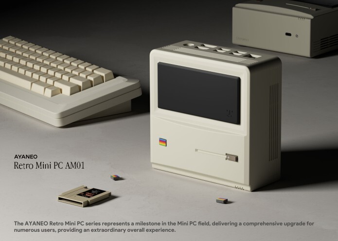 初代Mac風デザインの小型PC（出典：Indiegogo）