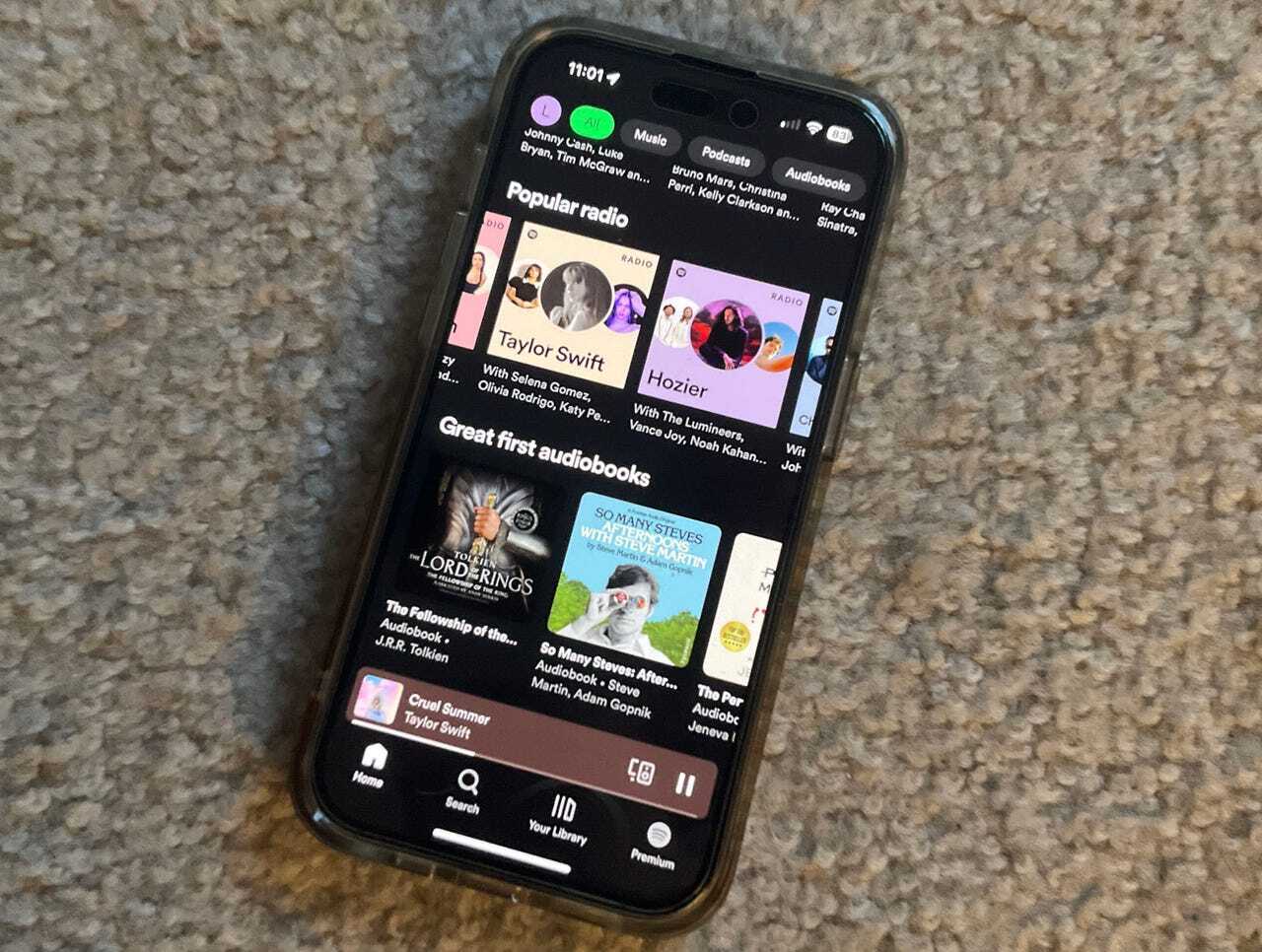 Spotifyアプリの画面