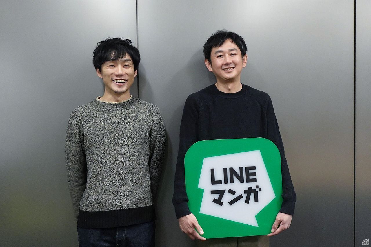 LINE Digital Frontier 取締役COOの森啓さん（左）と、Minto 取締役の中川元太（右）
