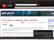 Real-world woes shuttering virtual world There | Geek Gestalt - CNET News