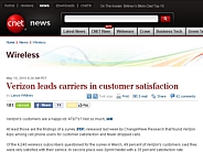 Verizon leads carriers in customer satisfaction | Wireless - CNET News