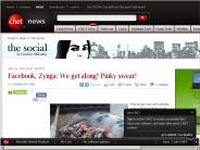 Facebook, Zynga： We get along! Pinky swear! | The Social - CNET News