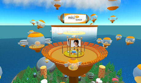 「Jin-sei」を採用したミクシィの仮想世界サービス