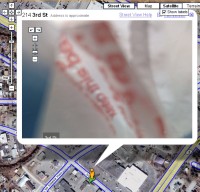 ポリ袋に覆われたGoogle Street View