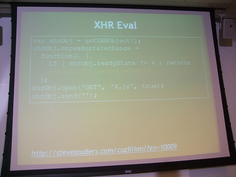 XHR evaluation