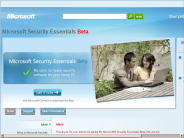 Microsoft Security Essentials Beta Home