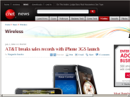 AT&T breaks sales records with iPhone 3GS launch | Wireless - CNET News