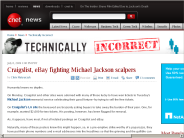 Craigslist, eBay fighting Michael Jackson scalpers | Technically Incorrect - CNET News