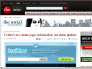 Twitter’s new home page： Information, not status updates | The Social - CNET News
