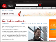 Peter Sunde departs Pirate Bay | Digital Media - CNET News