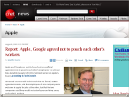 Report： Apple, Google agreed not to poach each other’s workers | Apple - CNET News