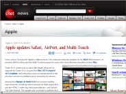 Apple updates Safari, AirPort, and Multi-Touch | Apple - CNET News